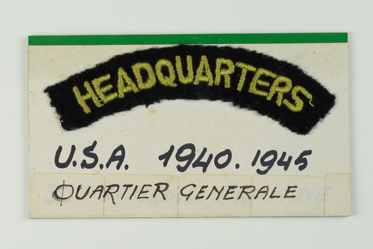 Distintivo headquarters seconda guerra mondiale